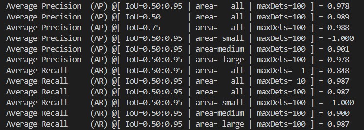 pycocotools eval example
