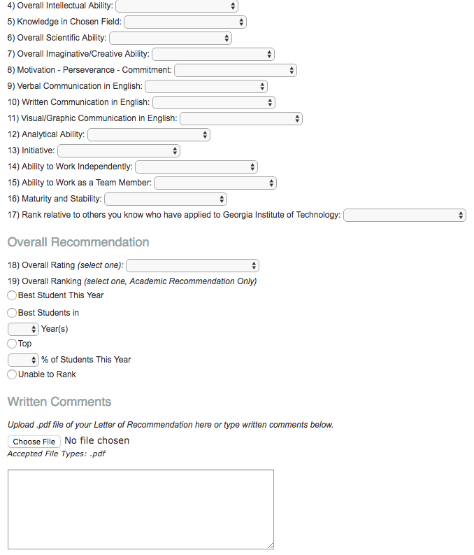 Sample of Recommendation Letter